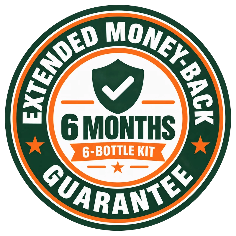 6-month money-back guarantee