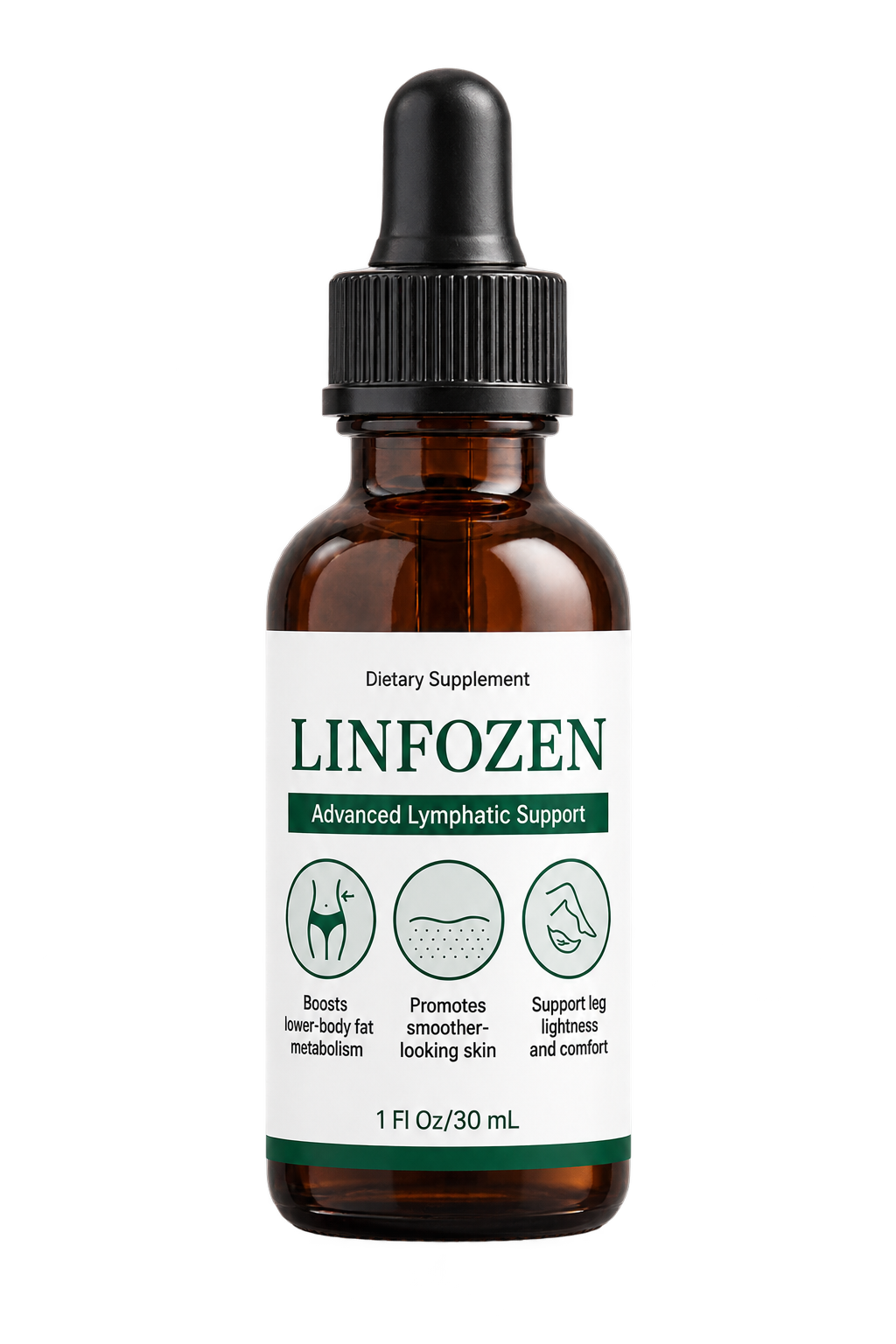 Single bottle of Linfozen Advanced Lymphatic Support